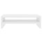 vidaXL - Monitorstandaard - 42x24x13 - cm - bewerkt - hout - hoogglans - wit