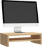 vidaXL - Monitorstandaard - 42x24x13 - cm - bewerkt - hout - sonoma - eikenkleurig