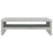 vidaXL - Monitorstandaard - 42x24x13 - cm - bewerkt - hout - betongrijs