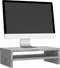 vidaXL - Monitorstandaard - 42x24x13 - cm - bewerkt - hout - betongrijs