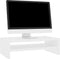 vidaXL - Monitorstandaard - 42x24x13 - cm - bewerkt - hout - wit