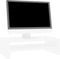 vidaXL - Monitorstandaard - 42x24x13 - cm - bewerkt - hout - wit