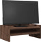 vidaXL - Monitorstandaard - 42x24x16 - cm - bewerkt - hout - bruin - eikenkleurig