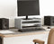 vidaXL - Monitorstandaard - 42x24x16 - cm - bewerkt - hout - grijs - sonoma - eiken