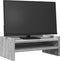vidaXL - Monitorstandaard - 42x24x16 - cm - bewerkt - hout - grijs - sonoma - eiken