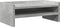 vidaXL - Monitorstandaard - 42x24x16 - cm - bewerkt - hout - betongrijs