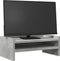 vidaXL - Monitorstandaard - 42x24x16 - cm - bewerkt - hout - betongrijs