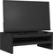 vidaXL - Monitorstandaard - 42x24x16 - cm - bewerkt - hout - zwart