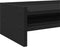 vidaXL - Monitorstandaard - 42x24x16 - cm - bewerkt - hout - zwart