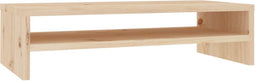 vidaXL - Monitorstandaard - 50x24x13 - cm - massief - grenenhout