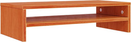 vidaXL - Monitorstandaard - 50x24x13 - cm - massief - grenenhout - wasbruin