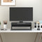 vidaXL - Monitorstandaard - 50x24x16 - cm - massief - grenenhout - grijs
