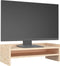 vidaXL - Monitorstandaard - 50x24x16 - cm - massief - grenenhout - grijs