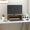 vidaXL - Monitorstandaard - 50x24x16 - cm - massief - grenenhout - honingbruin