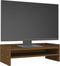 vidaXL - Monitorstandaard - 50x24x16 - cm - massief - grenenhout - honingbruin