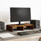 vidaXL - Monitorstandaard - 50x27x10 - cm - bewerkt - hout - gerookt - eikenkleurig