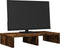 vidaXL - Monitorstandaard - 50x27x10 - cm - bewerkt - hout - gerookt - eikenkleurig
