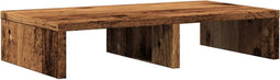 vidaXL - Monitorstandaard - 50x27x10 - cm - bewerkt - hout - oud - houtkleurig