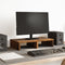 vidaXL - Monitorstandaard - 50x27x10 - cm - bewerkt - hout - oud - houtkleurig