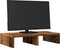 vidaXL - Monitorstandaard - 50x27x10 - cm - bewerkt - hout - oud - houtkleurig