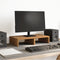 vidaXL - Monitorstandaard - 50x27x10 - cm - bewerkt - hout - artisanaal - eikenkleur