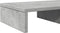 vidaXL - Monitorstandaard - 50x27x10 - cm - bewerkt - hout - betongrijs