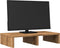 vidaXL - Monitorstandaard - 50x27x10 - cm - bewerkt - hout - artisanaal - eikenkleur