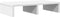 vidaXL - Monitorstandaard - 50x27x10 - cm - bewerkt - hout - wit