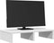 vidaXL - Monitorstandaard - 50x27x10 - cm - bewerkt - hout - wit