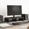 vidaXL - Monitorstandaard - 50x27x10 - cm - bewerkt - hout - zwart