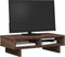 vidaXL - Monitorstandaard - 50x27x15 - cm - bewerkt - hout - bruin - eikenkleurig