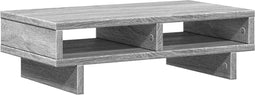 vidaXL - Monitorstandaard - 50x27x15 - cm - bewerkt - hout - grijs - sonoma - eiken
