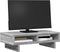 vidaXL - Monitorstandaard - 50x27x15 - cm - bewerkt - hout - grijs - sonoma - eiken