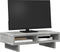 vidaXL - Monitorstandaard - 50x27x15 - cm - bewerkt - hout - betongrijs