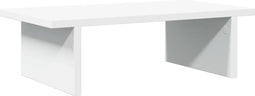 vidaXL - Monitorstandaard - 50x27x15 - cm - bewerkt - hout - wit