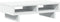 vidaXL - Monitorstandaard - 50x27x15 - cm - bewerkt - hout - wit