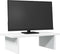 vidaXL - Monitorstandaard - 50x27x15 - cm - bewerkt - hout - wit