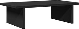 vidaXL - Monitorstandaard - 50x27x15 - cm - bewerkt - hout - zwart