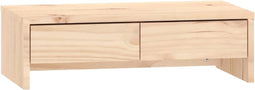 vidaXL - Monitorstandaard - 50x27x15 - cm - massief - grenenhout
