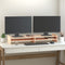 vidaXL - Monitorstandaard - 50x27x15 - cm - massief - grenenhout