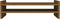 vidaXL - Monitorstandaard - 50x27x15 - cm - massief - grenenhout - honingbruin