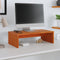 vidaXL - Monitorstandaard - 50x27x15 - cm - massief - grenenhout - wasbruin