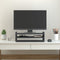 vidaXL - Monitorstandaard - 50x27x15 - cm - massief - grenenhout - grijs
