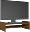 vidaXL - Monitorstandaard - 50x27x15 - cm - massief - grenenhout - honingbruin
