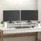 vidaXL - Monitorstandaard - 50x27x15 - cm - massief - grenenhout - zwart