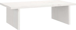 vidaXL - Monitorstandaard - 50x27x15 - cm - massief - grenenhout - wit