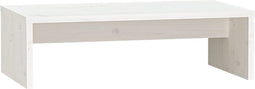 vidaXL - Monitorstandaard - 50x27x15 - cm - massief - grenenhout - wit