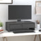 vidaXL - Monitorstandaard - 50x27x15 - cm - massief - grenenhout - wit
