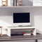 vidaXL - Monitorstandaard - 50x27x15 - cm - massief - grenenhout - wit