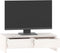 vidaXL - Monitorstandaard - 50x27x15 - cm - massief - grenenhout - wit